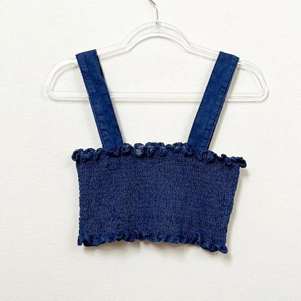 Urban Outfitters Smocked Crop Top